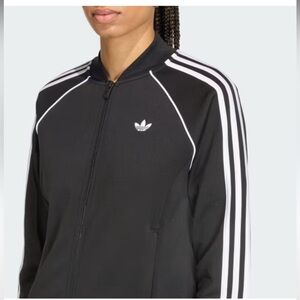 Adidas Black and White Track Top